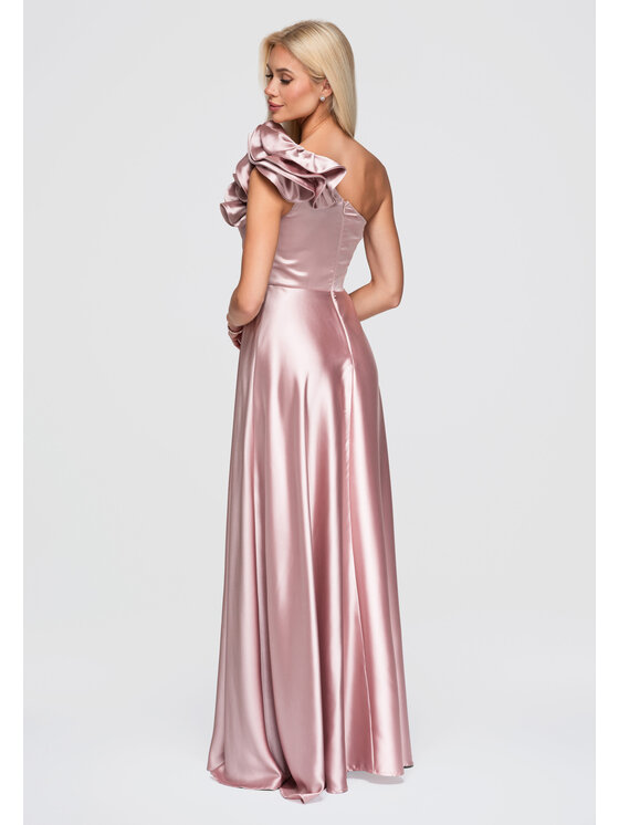 Ombre Ombre Sukienka wieczorowa LA-OM-DLR362 Różowy Regular Fit