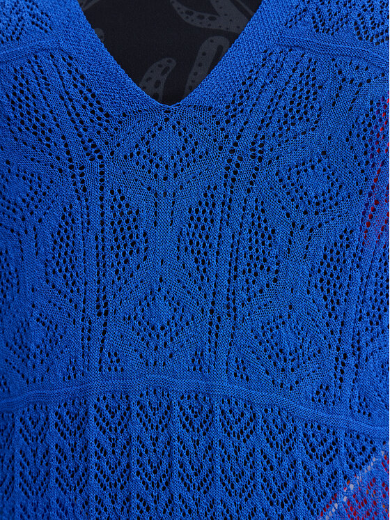 Desigual Desigual Vestito da spiaggia El Cairo 24SWMF03 Blu Regular Fit