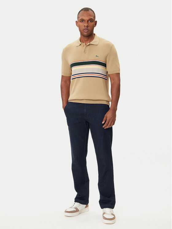 Lacoste Lacoste Pólóing AH5200 Bézs Regular Fit