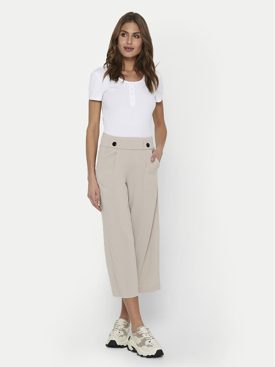 JDY JDY Kuloty Geggo 15208417 Beżowy Wide Leg