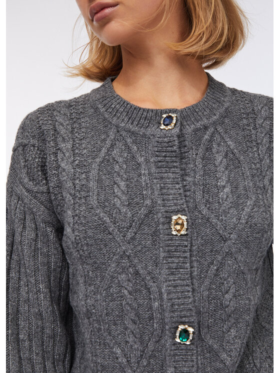 Liu Jo Liu Jo Cardigan MF5423MS04002050 Grigio Regular Fit