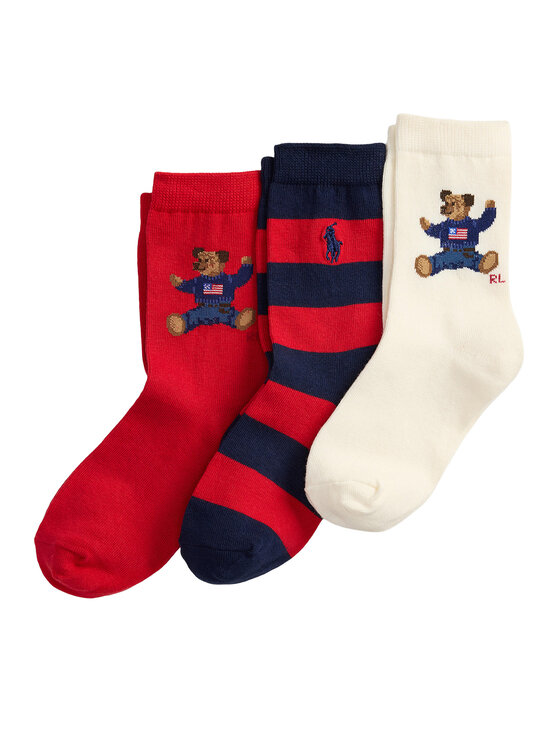 Polo Ralph Lauren Polo Ralph Lauren 3er-Set hohe Kindersocken 446P03263001 Bunt