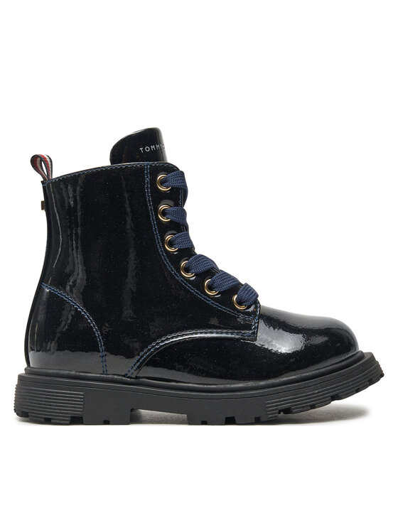 Cizme Tommy Hilfiger Lace-Up Bootie T1A5-33564-1237 M Bleumarin