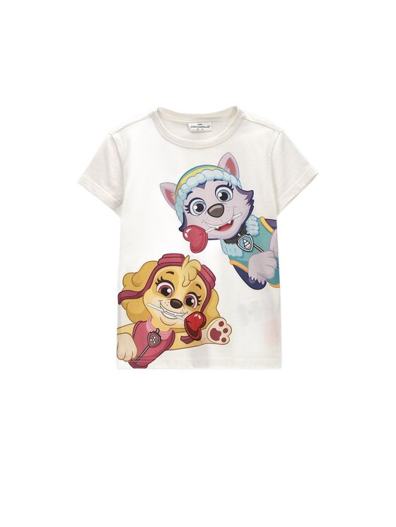 Coccodrillo Coccodrillo Tričko ZC6143208LGD-003 Krémová Regular Fit