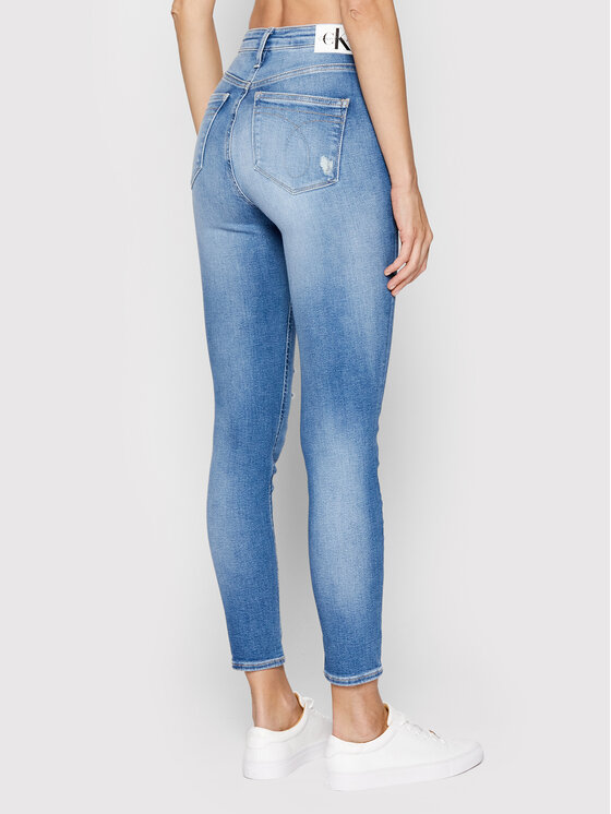 Calvin Klein Jeans Calvin Klein Jeans Traperice J20J218620 Plava Skinny Fit
