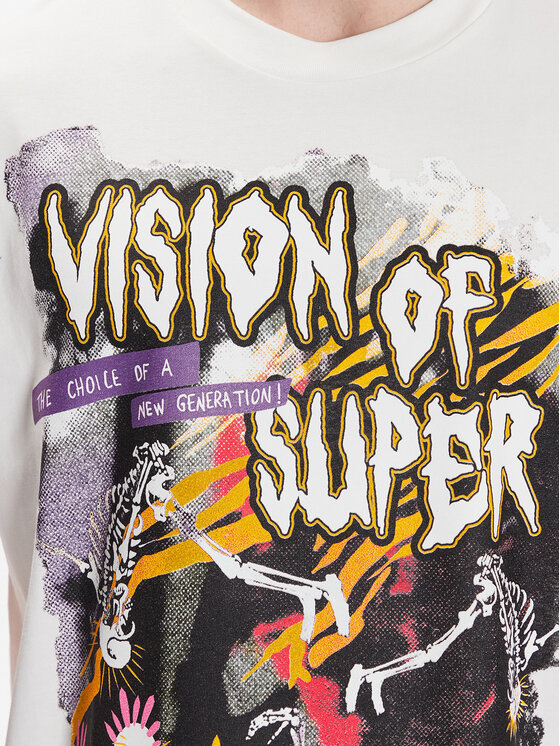 Vision Of Super Vision Of Super Tricou VS00550 Alb Regular Fit
