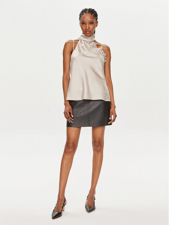 Bruuns Bazaar Bruuns Bazaar Μπλουζάκι Susie BBW3902 Μπεζ Regular Fit