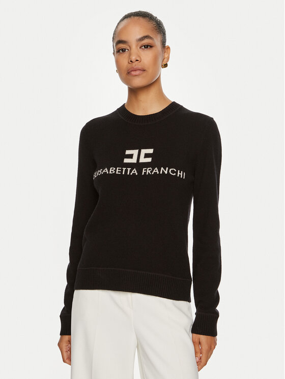 Elisabetta Franchi Elisabetta Franchi Пуловер MK-64-S46E2-V300 Черен Regular Fit