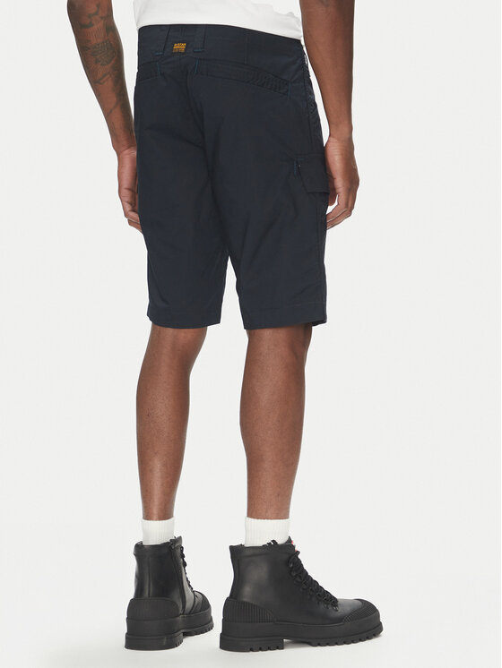 G-Star Raw G-Star Raw Pantalon scurți din material 3D Cargo D26222-D308 Bleumarin Regular Fit