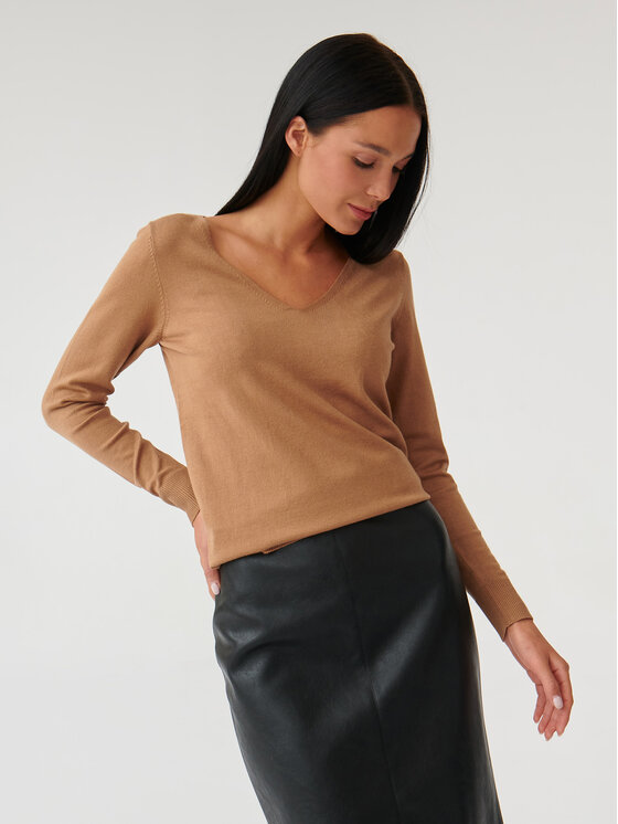 Tatuum Tatuum Sweter Tessa 1 T2316.089 Brązowy Slim Fit