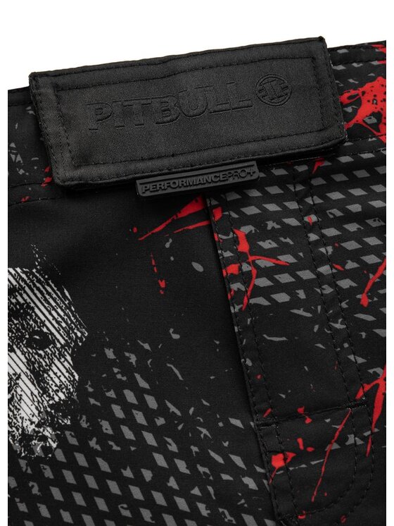 PITBULL PITBULL Szorty sportowe Spodenki treningowe Performance Pro plus Blood Dog II 3XL Czarny Regular Fit