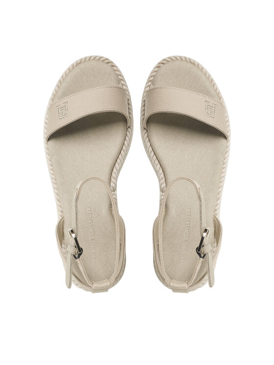 Tommy Hilfiger Tommy Hilfiger Sandále Rope Flatform FW0FW07019 Béžová
