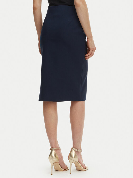 Rinascimento Rinascimento Spódnica ołówkowa CFC0127985003 Granatowy Slim Fit