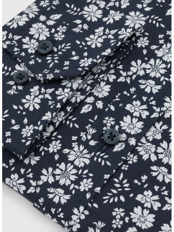 Pako Lorente Pako Lorente Koszula P24SN-1X-033 Granatowy Slim Fit
