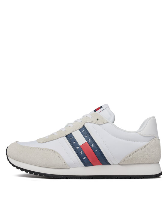 Tommy Jeans Tommy Jeans Laisvalaikio batai Tjm Runner Casual Ess EM0EM01351 Balta