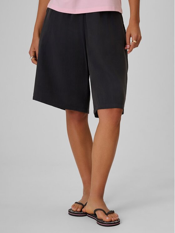 4F 4F Szorty materiałowe OCEANS KEEPERS Czarny Loose Fit