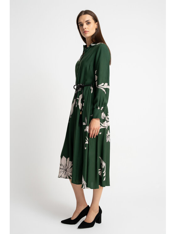 CLICK CLICK Φόρεμα καθημερινό 60-6153 Πράσινο Regular Fit