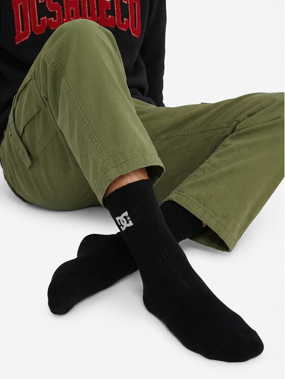 DC Shoes DC Shoes Calzini lunghi AS_DC_01W_SS25 (3-PACK) Nero
