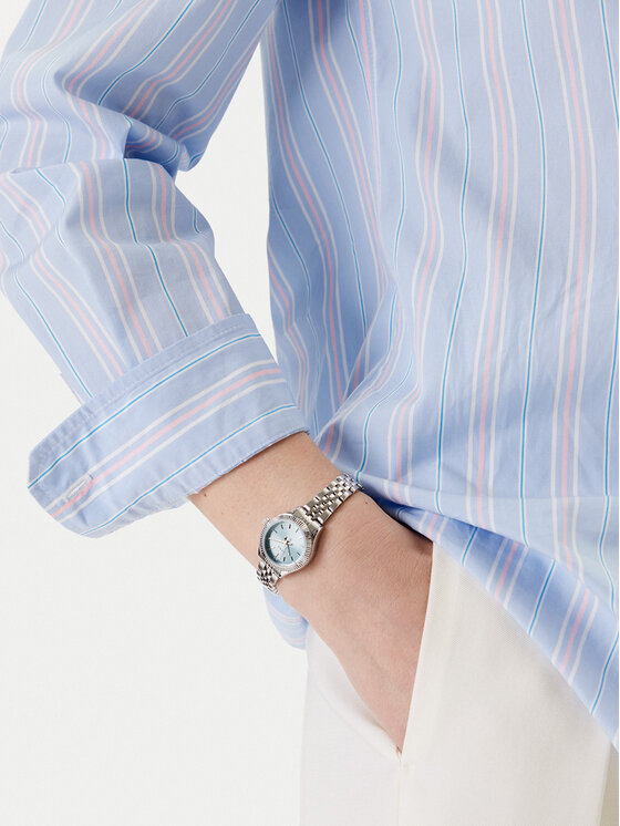Timex Timex Ρολόι Legacy Mini TW2W90700 Ασημί