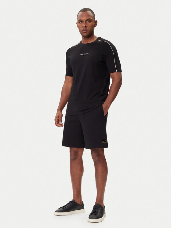 Armani Exchange Armani Exchange Szorty sportowe XM001887 AF10818 MC004 Czarny Regular Fit