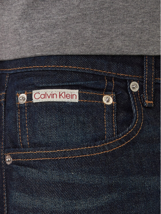 Calvin Klein Jeans Calvin Klein Jeans Jeansy LV04RD700G Tmavomodrá Tapered Fit