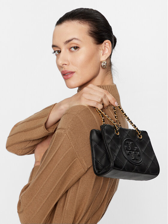 Tory Burch Tory Burch Kabelka Fleming Soft Mini Chain Tote 152334 Čierna