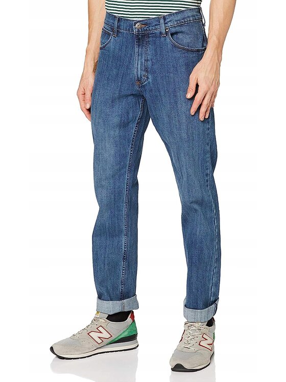 Wrangler Wrangler Jeansy Straight Niebieski Regular Fit
