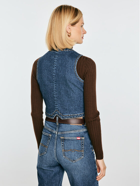BIG STAR BIG STAR Kamizelka LILU Granatowy Basic Fit
