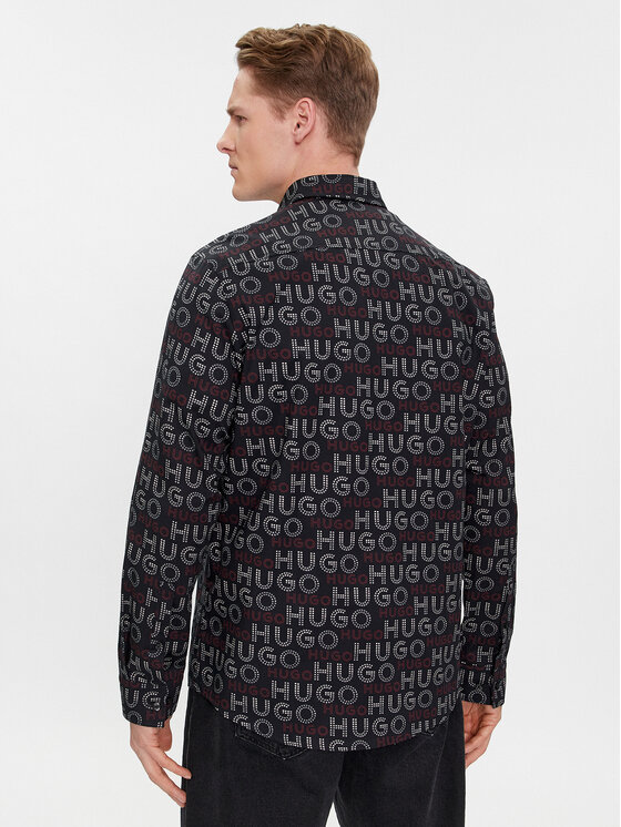 HUGO Hugo Cămașă Emero 50508663 Negru Relaxed Fit