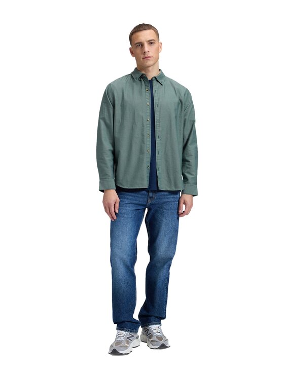 Lee Lee Koszula 112386441 Zielony Relaxed Fit