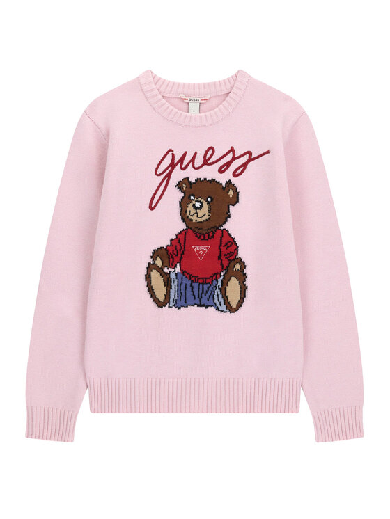 Guess Guess Džemperis H6BR01 Z1336 Gaiši rozā Regular Fit