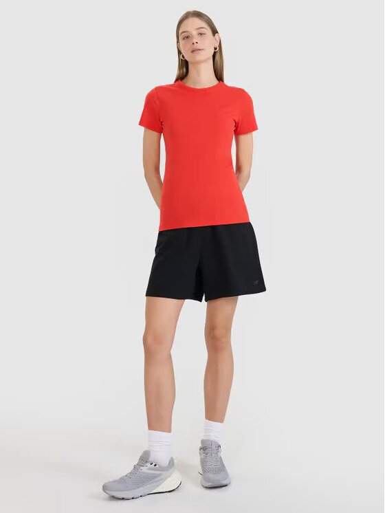 4F 4F T-shirt 4FWMM00TTSHF2255-62S Rosso Slim Fit