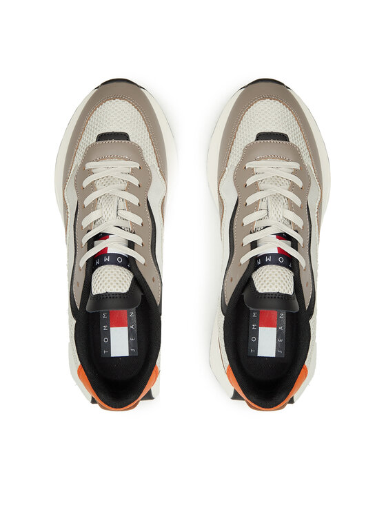 Tommy Jeans Tommy Jeans Laisvalaikio batai Tjm Runner Mix Material EM0EM01259 Smėlio