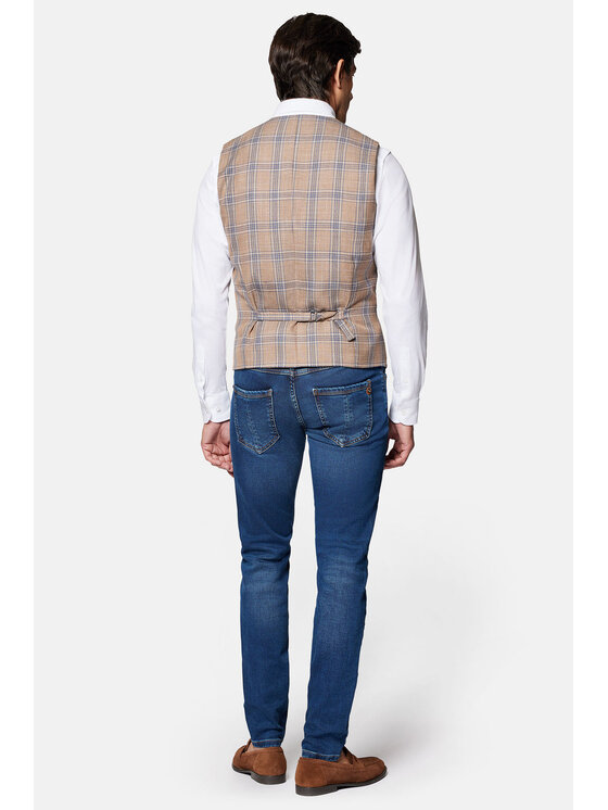 Lancerto Lancerto Kamizelka Blakely KA131124000007 Beżowy Slim Fit
