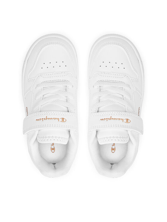 Champion Champion Sneakersy Rebound Platform Glitter G Ps Low Cut Shoe S32830-CHA-WW008 Bílá