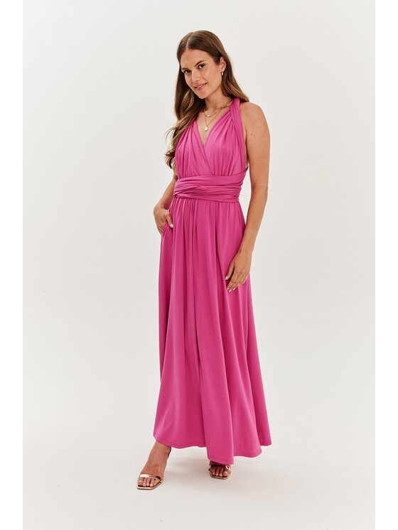 NAOKO NAOKO Sukienka codzienna Infinity Rose Amour Różowy Regular Fit