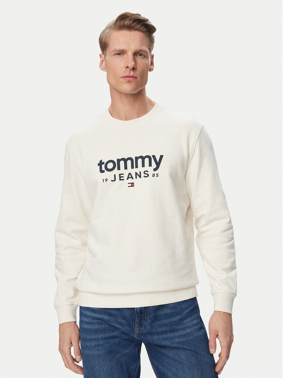 Tommy Jeans Hanorac Graphic DM0DM23392 Alb Regular Fit