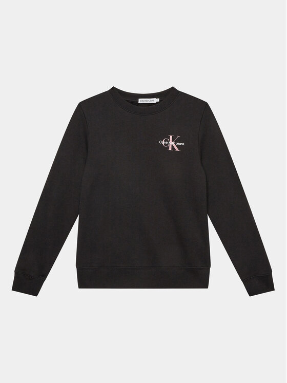Calvin Klein Jeans Calvin Klein Jeans Μπλούζα Monogram IU0IU00397 Μαύρο Regular Fit