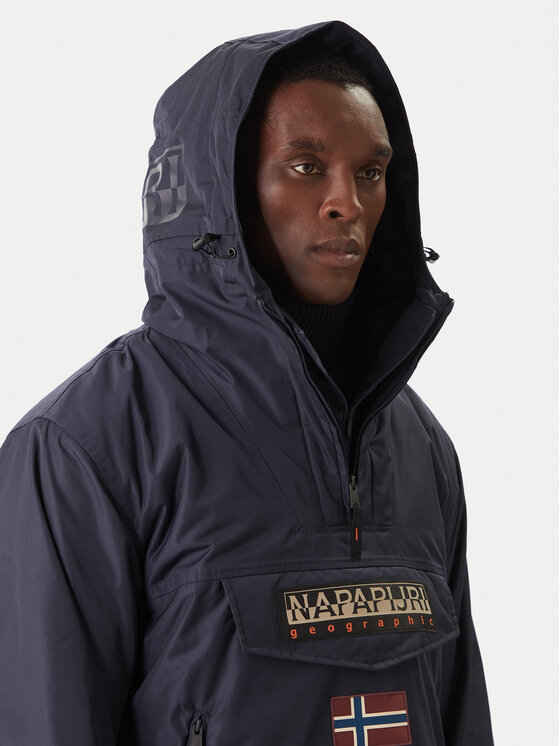 Napapijri Napapijri Anorak jakna Rainforest Next NP0A4IB9 Tamnoplava Regular Fit