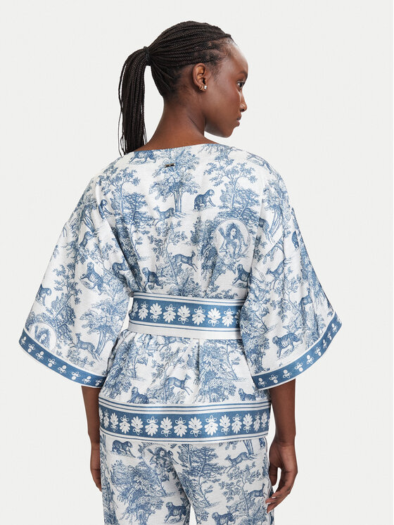 Fracomina Fracomina Blusa FS26SJ3008W459K5 Blu Regular Fit