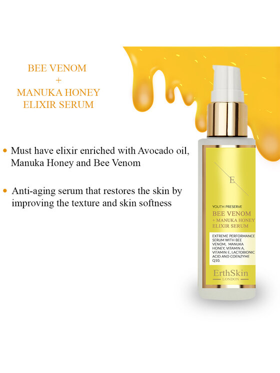 Erthskin London Erthskin London Jad Pszczeli + Eliksir z Miodem Manuka Serum