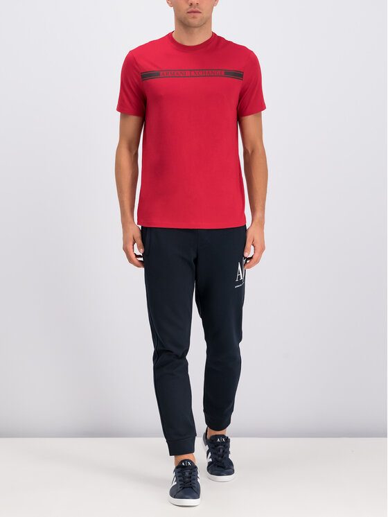 Armani Exchange T-Shirt 6GZTAU ZJA5Z 1465 Czerwony Regular Fit