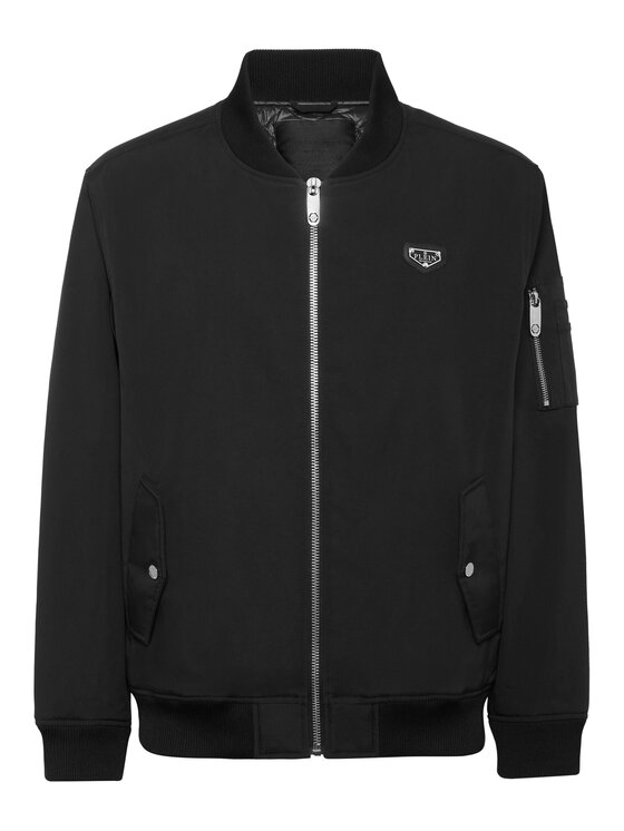 PHILIPP PLEIN PHILIPP PLEIN Kurtka bomber 25601 Czarny Regular Fit