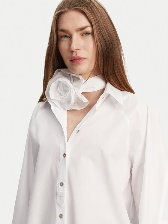 Marella Marella Ing Von 2513111014 Fehér Relaxed Fit