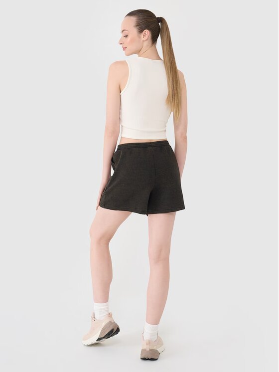 4F 4F Σορτς υφασμάτινο 4FRSS25TSHOF699-20S Μαύρο Oversize