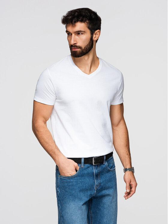 Ombre Ombre Komplet t-shirtów OM-TSBS-0281 Kolorowy Regular Fit