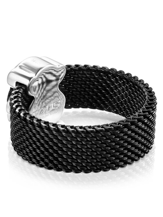 TOUS TOUS Inel Icon Mesh 1002790512 Negru