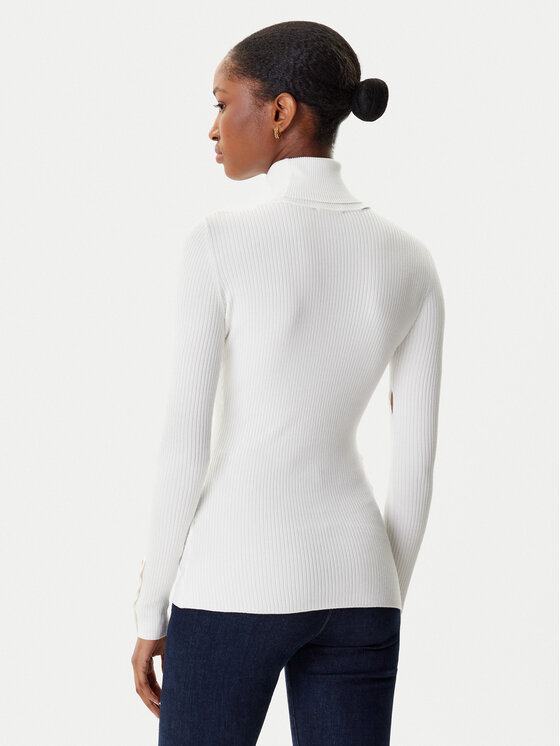 Elisabetta Franchi Elisabetta Franchi Krekls ar augstu apkakli MK-11B-56E2-V290 Balts Slim Fit