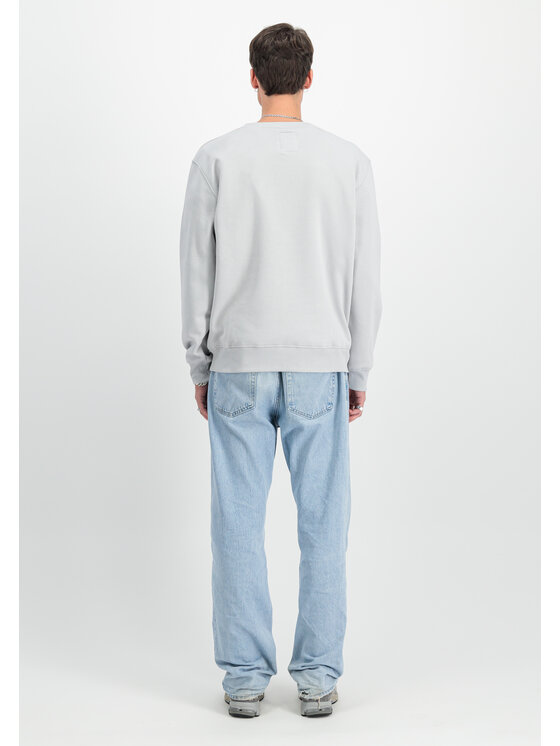 Alpha Industries Alpha Industries Bluza Basic Big Logo Sweatshirt Szary Regular Fit