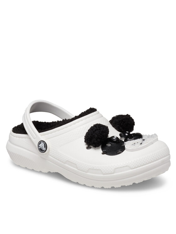 Crocs Crocs Natikače Classic Lined Iam Panda Bear Clog T 210395 Bijela